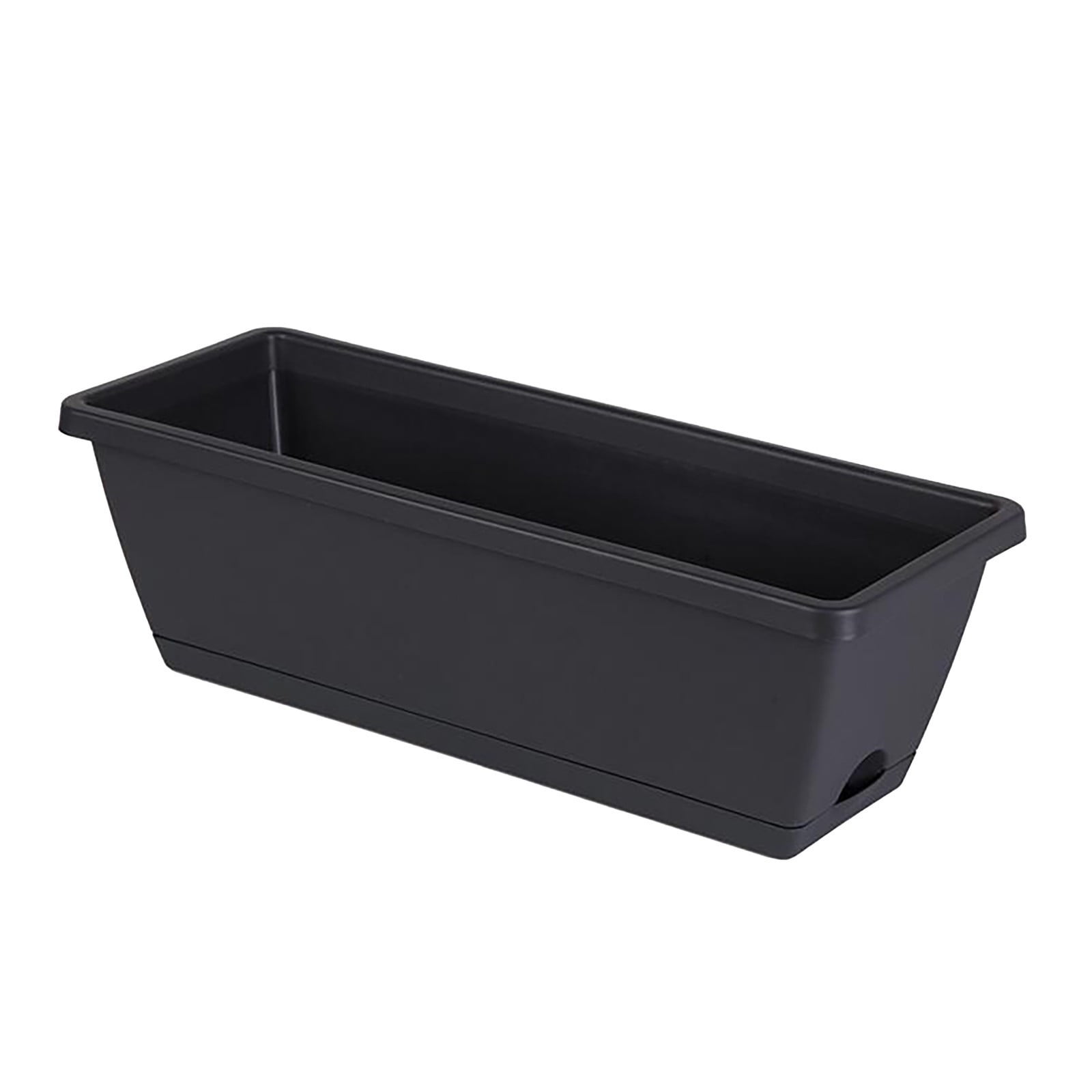Plastic Vegetable Containers- Balcony Flower Planter, Suitable for Home Gardening Vegetable Growing Containers 5.91" x 19.69" Black