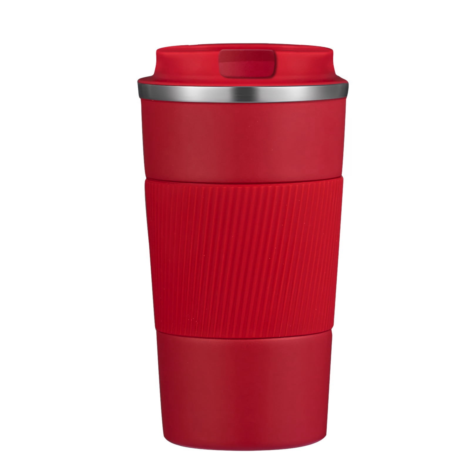 Car Coffee Cup 510ml Travel Mug Stainless Steel Thermal Insulated Coffee Cup - Vacuum Insulation Water Bottle for Hot and Cold Water Coffee and Tea Black Mug Cafeteria Coffee Cup with Lid 3.46×6.69 in Blue