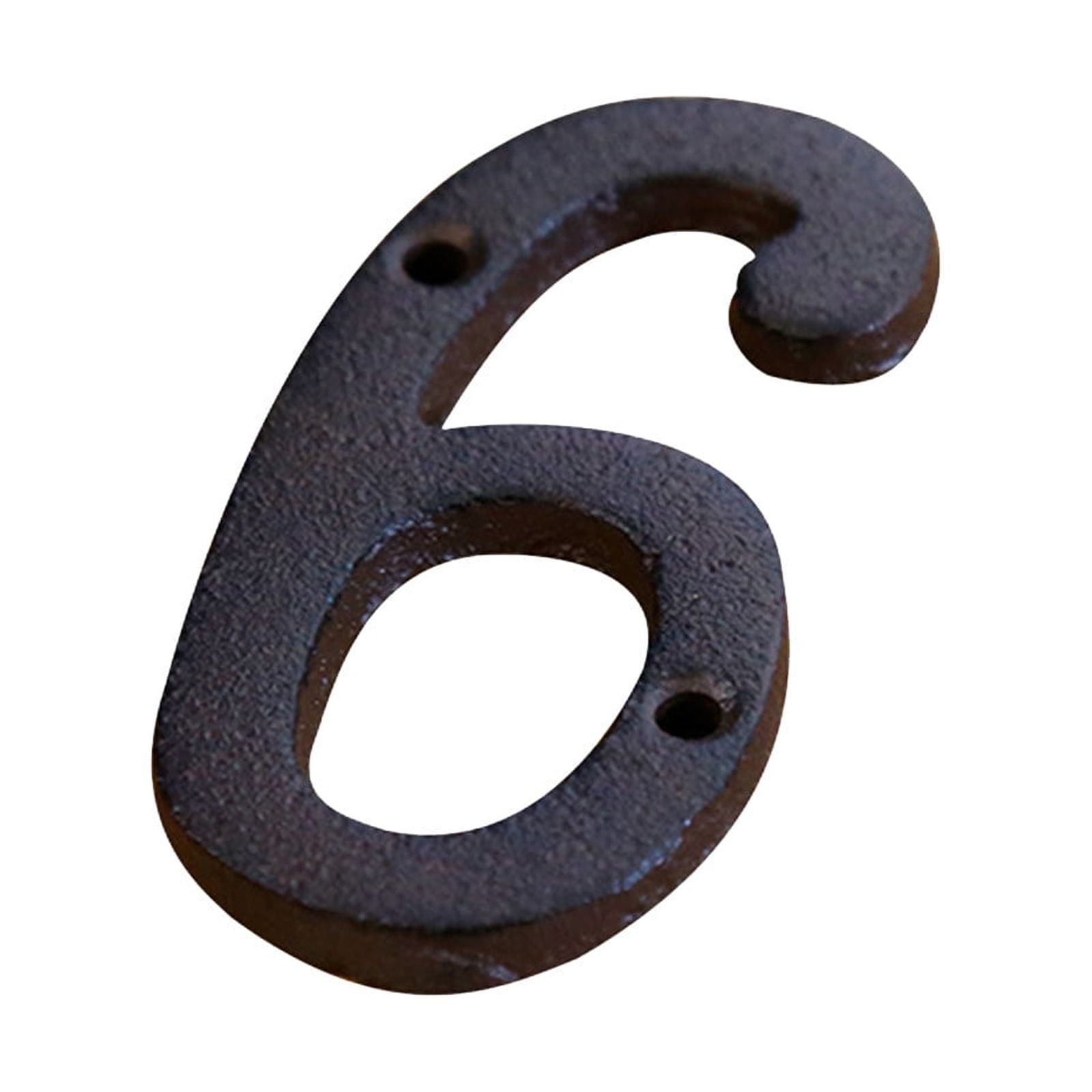 3 inch Iron House Number, Iron Black House Numbers for Outside, Metal Mailbox Numbers for Outside, Home Address Numbers for House, Matching Screws G