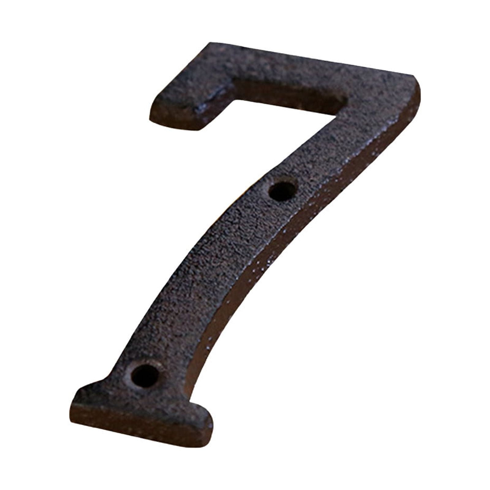 3 inch Iron House Number, Iron Black House Numbers for Outside, Metal Mailbox Numbers for Outside, Home Address Numbers for House, Matching Screws H