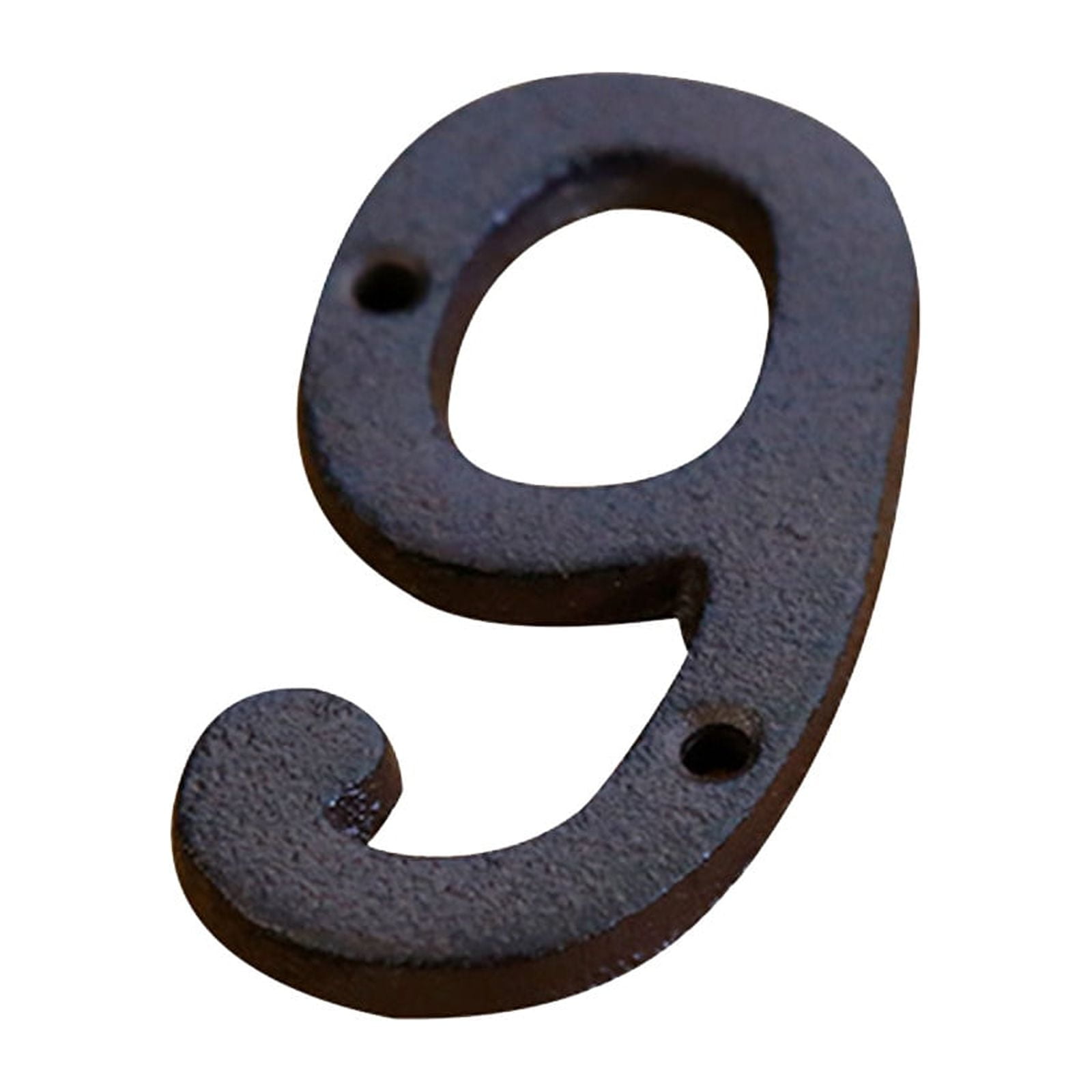 3 inch Iron House Number, Iron Black House Numbers for Outside, Metal Mailbox Numbers for Outside, Home Address Numbers for House, Matching Screws J