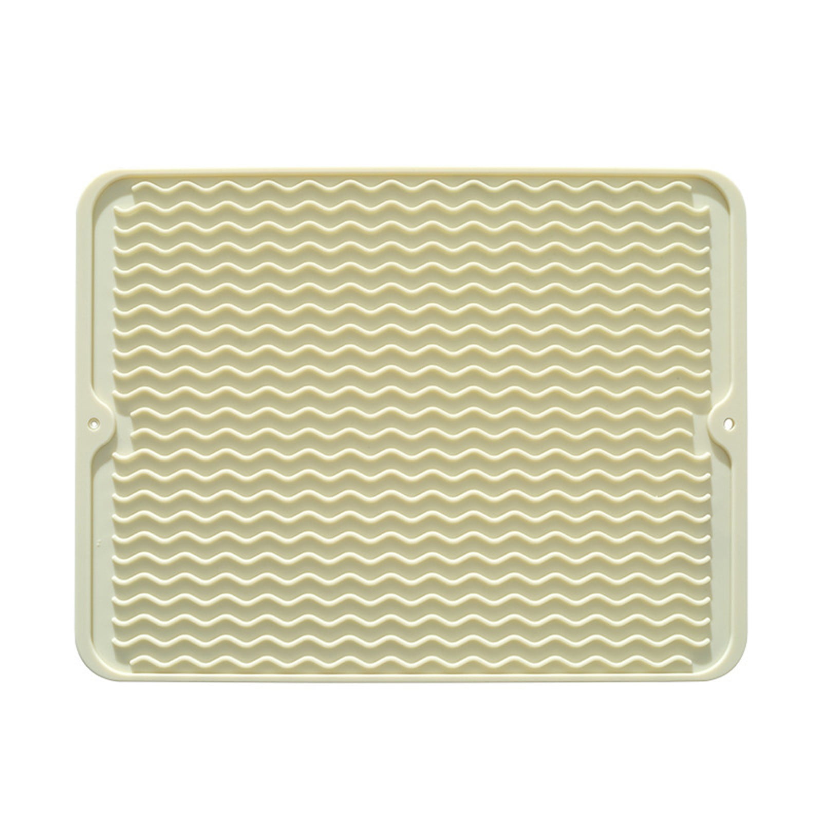 Dish Drying Mat,Large Dish Drying Mats, Non-Slip Mat Easy Clean Drying Mat Large Heat Dish Drainer Mat for Kitchen Counter Sink Refrigerator or Drawer Easy to Clean 11.8×15.7 in Gray