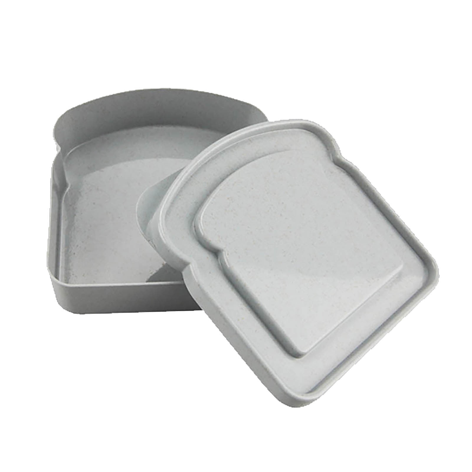 Sandwich Containers, Reusable Sandwich Box Container, Sandwich Holder Bread Container for Adults, BPA Free, Microwave & Dishwasher Safe, Office, Camping Gray