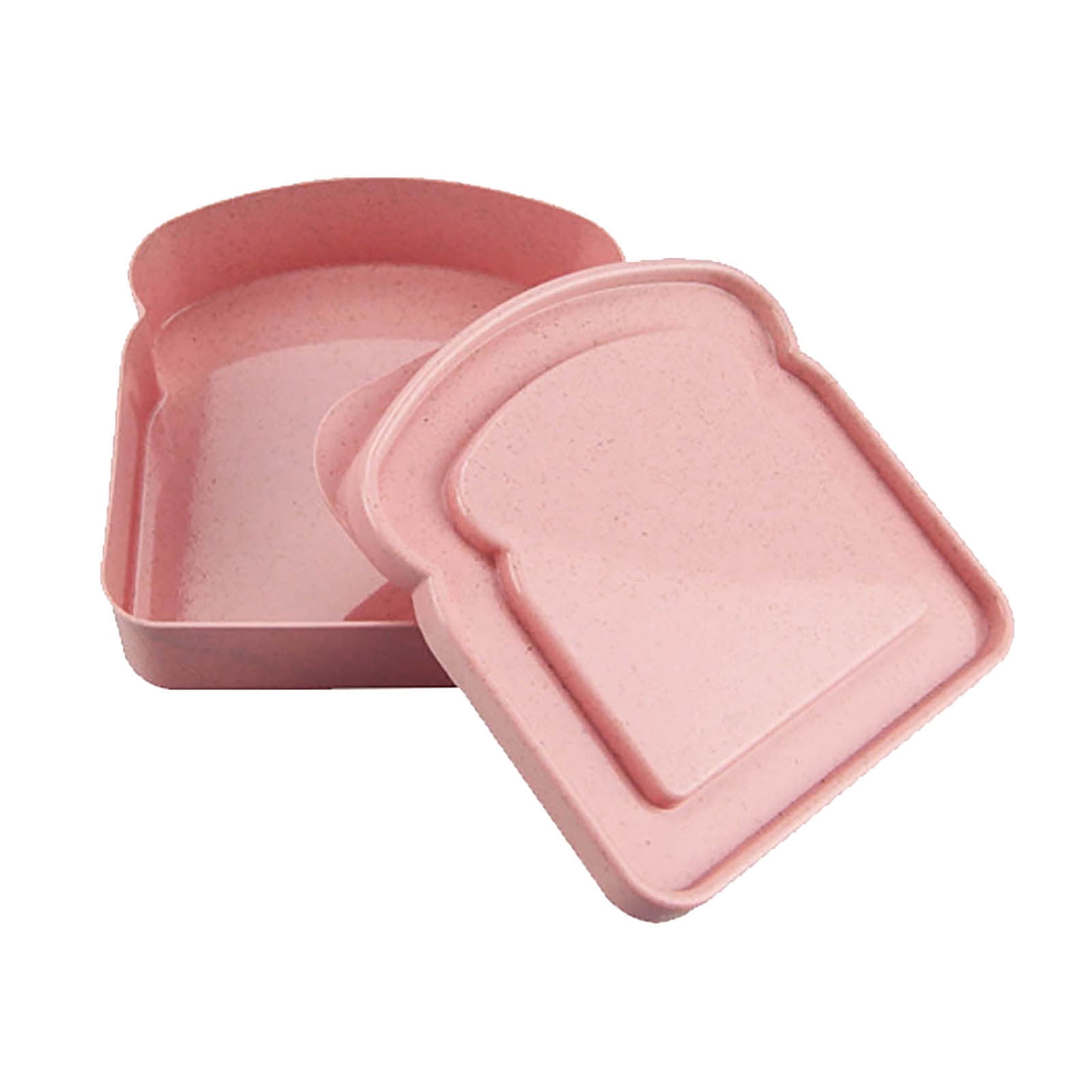 Sandwich Containers, Reusable Sandwich Box Container, Sandwich Holder Bread Container for Adults, BPA Free, Microwave & Dishwasher Safe, Office, Camping Pink