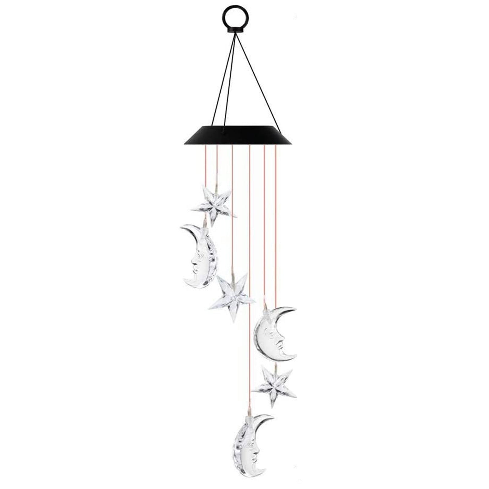 Solar Wind Chimes Outdoor, Color Changing Solar Mobile Wind Chime Waterproof Solar Powered LED Hanging Lamp for Home Outdoor Yard Garden Decor