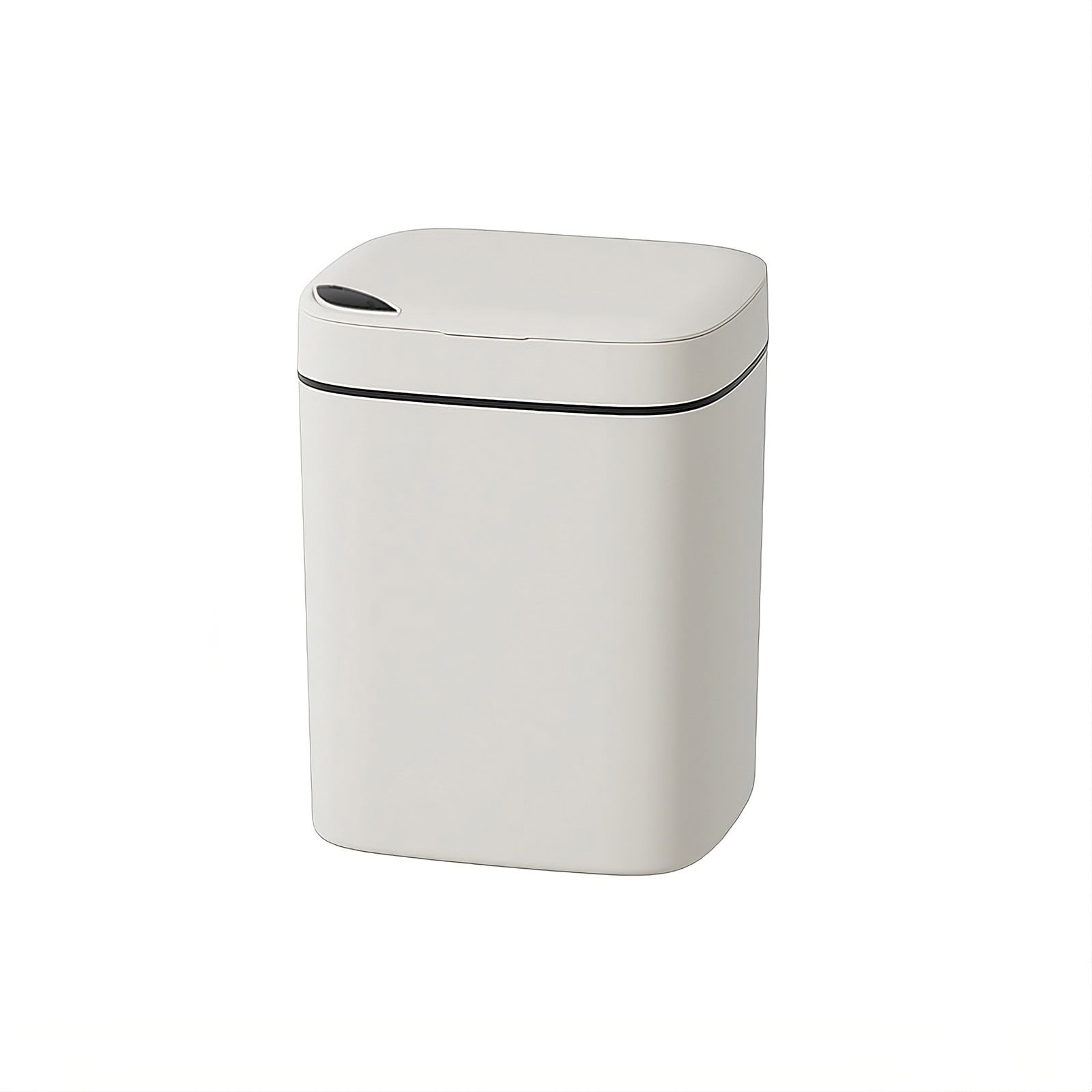 Bathroom Smart Touchless Trash Can 2.6 Gallon Automatic Motion Sensor Rubbish Can with Lid Electric Narrow Small Garbage Bin for Kitchen, Office, Living Room, Toilet, Bedroom White