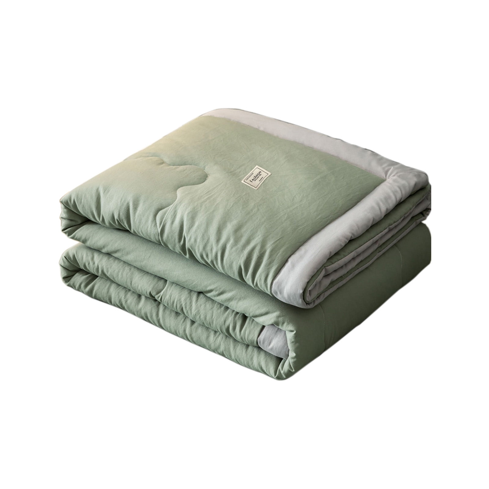 Kdkad Home Quilt Queen Size, Solid Color Bedspread,Lightweight Quilt for Summer Ultra-Soft, Soft Lightweight Microfiber Coverlet, Luxurious Warm Bed Cover for All Seasons 43.3×59.1 in Green