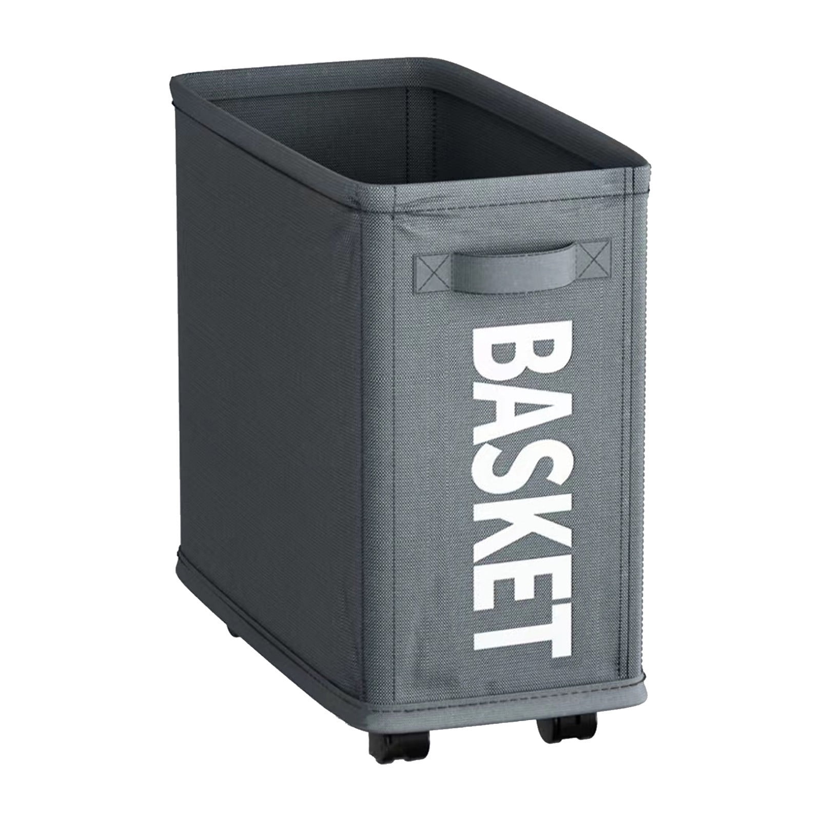 Laundry Baskets with Wheels and Handle, Collapsible Laundry Baskets, Clothes Laundry Basket with Removable Wash Bags for College Dorm, Rolling Laundry Hamper Dark Gray