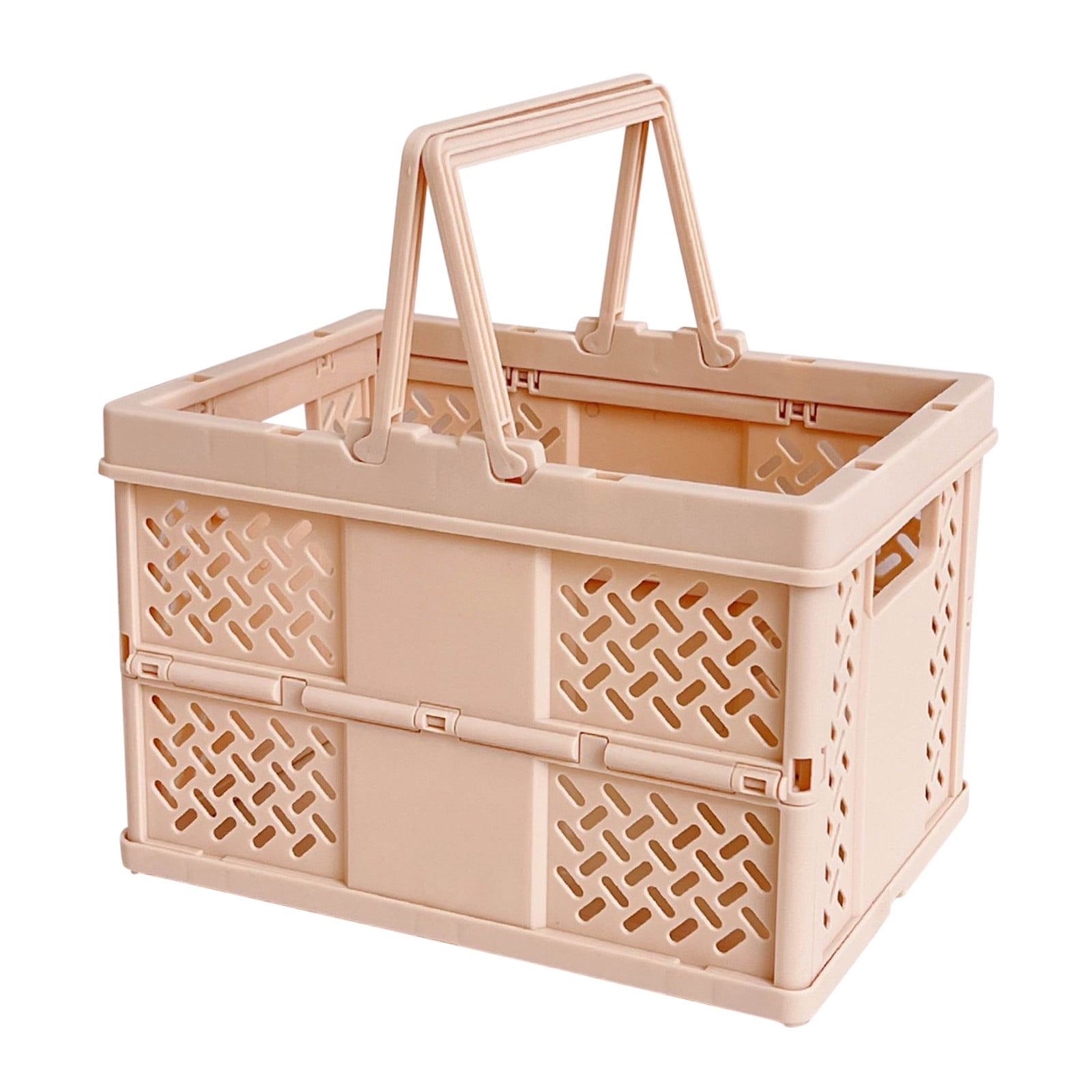 Large Picnic Basket, Collapsible Picnic Basket, Basket With Handle, Beach Picnic Basket, For Home, Kitchen, Camping, Picnic, Beach, Shopping Coffee