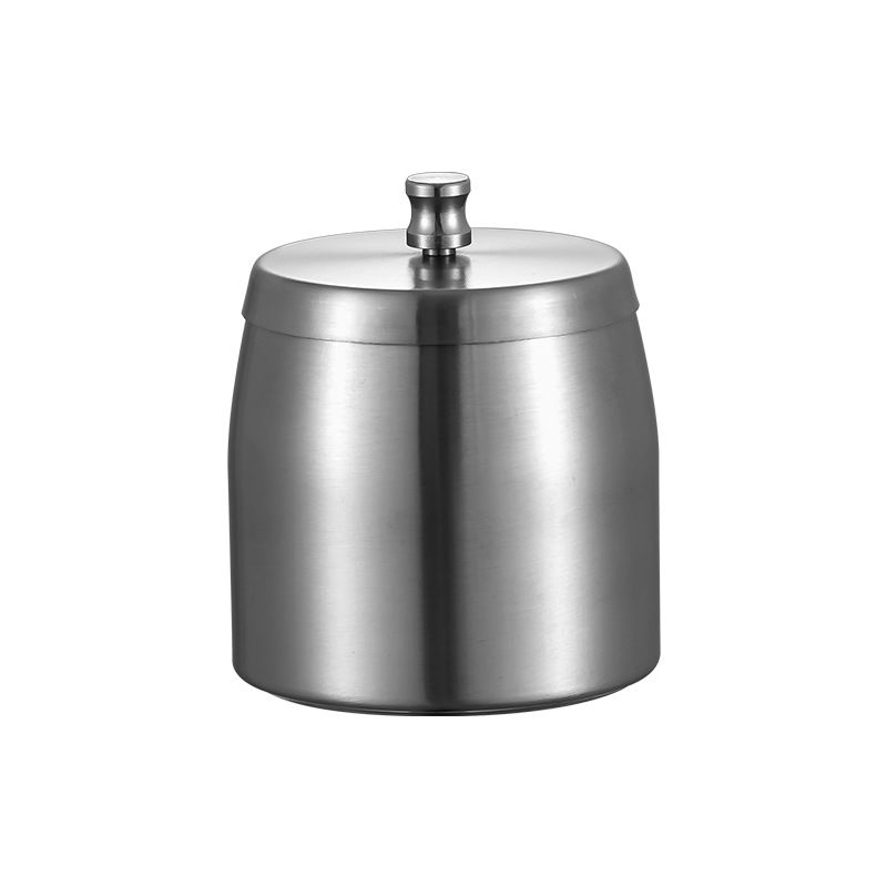 Outdoor Ashtray with Lid for Cigarettes,Stainless Steel Windproof/Rainproof Heavy Hidden Ashtray for Outside Patio Home Table Decor