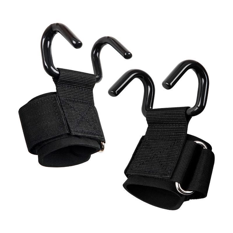 Weight Lifting Hooks (Pair), Wrist Strap Hooks for Weightlifting, Adjustable Men and Women Gym Lifting Straps Hook for Pull-Ups, Deadlifts, Strength Training, and Fitness Workouts