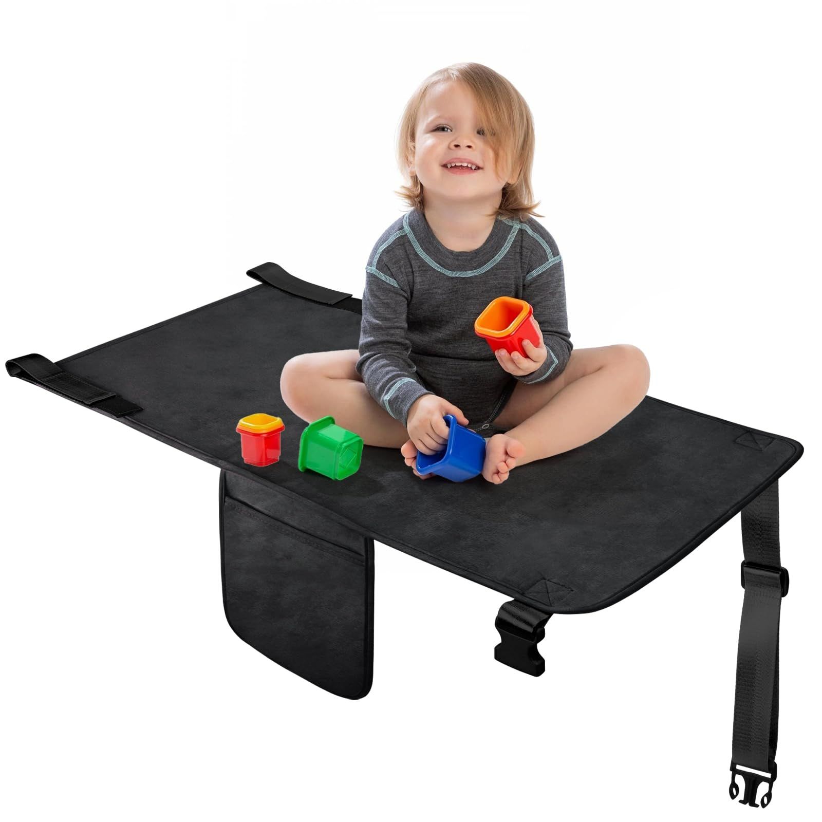 Toddler Airplane Bed, Kids Airplane Seat Extender Travel Bed, Kids Airplane Travel Essentials, Airplane Must Have for Toddlers, Portable Plane Bed for Flights