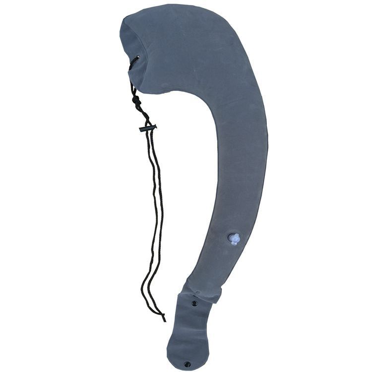 Ultimate Inflatable Travel Neck & Body Pillow - Travel Essentials, Comfort and Upper Body Support, Airplane Neck Pillow for Long Flight, Straps to Airplane Seat & Car, for All Ages - Grey