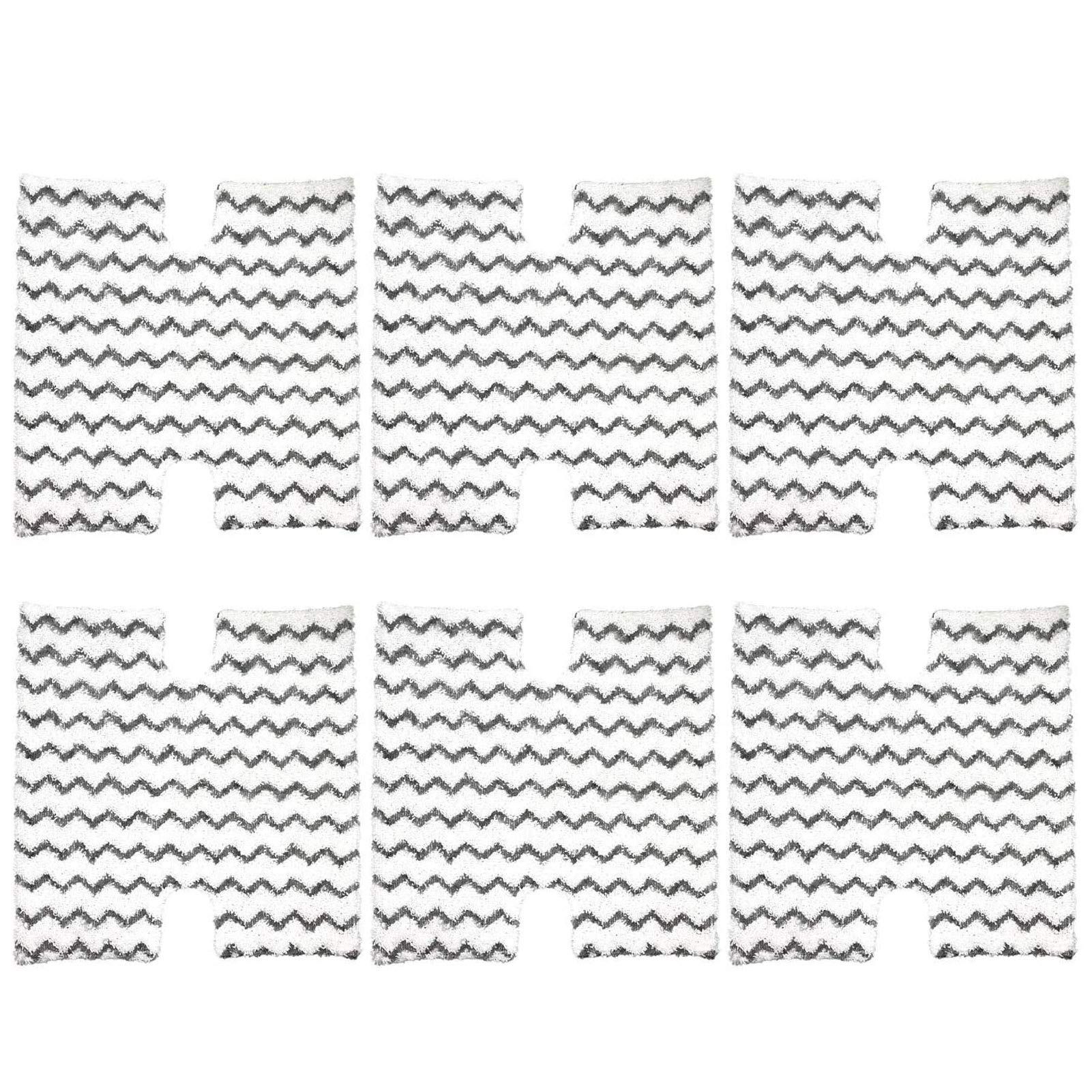 6 Pack Steam Mop Pads Replacement P184WQ for Steam Mop S5003D Pro Steam Mop S3973 S3973D S3973WM S5001 S5002Q S5003A S5004 S5004W S6001W S6001WM S6002C S6003D S6003W