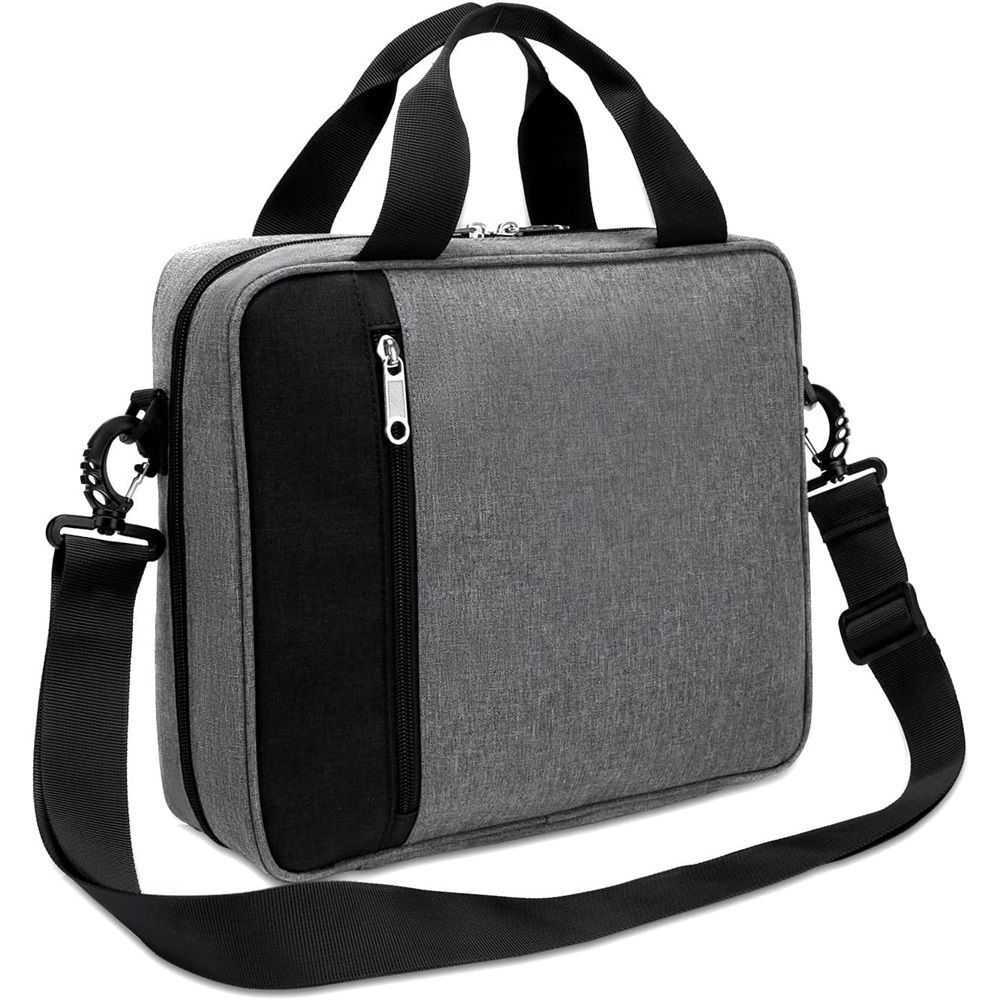 Bible Cover for Men Women, Zippered Bible Carrying Case Bible Protective Bag with Handle and Adjustable Shoulder Strap, Bible Bag for Women Men Kids(gray,oniy bag)