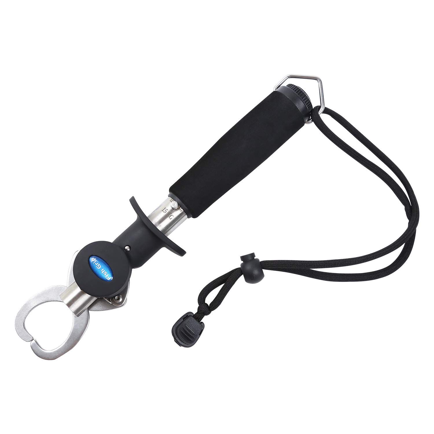 Fish Lip Gripper with Weight Scale and Measuring Tape Fish Scales Grip Grabber Professional Fish Holder Stainless Steel Fish Lip Grabber Fish Lip Grip Tool