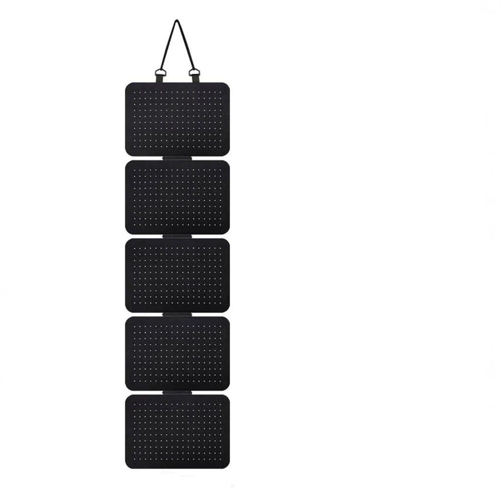 Enamel Lapel Pin Display Panels Organizer with 5 Loose-Leaf Board Pieces, Hanging Brooch Pin Organizer, (Pins Not Included) (Black)