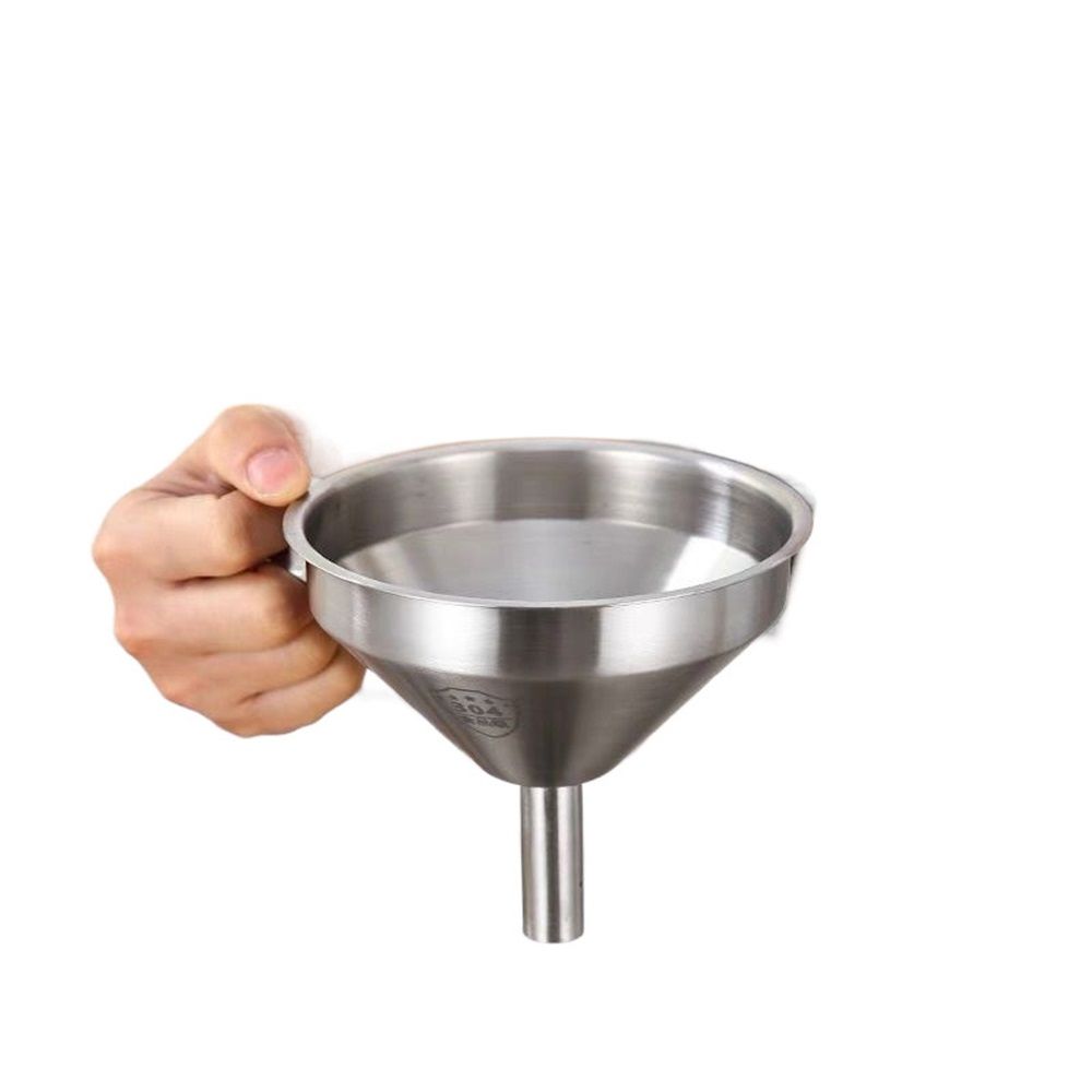 304 Stainless Steel Kitchen Funnel with Filter Strainer Wine Funnel Filter Transferring Liquid,Dry Powder Ingredients