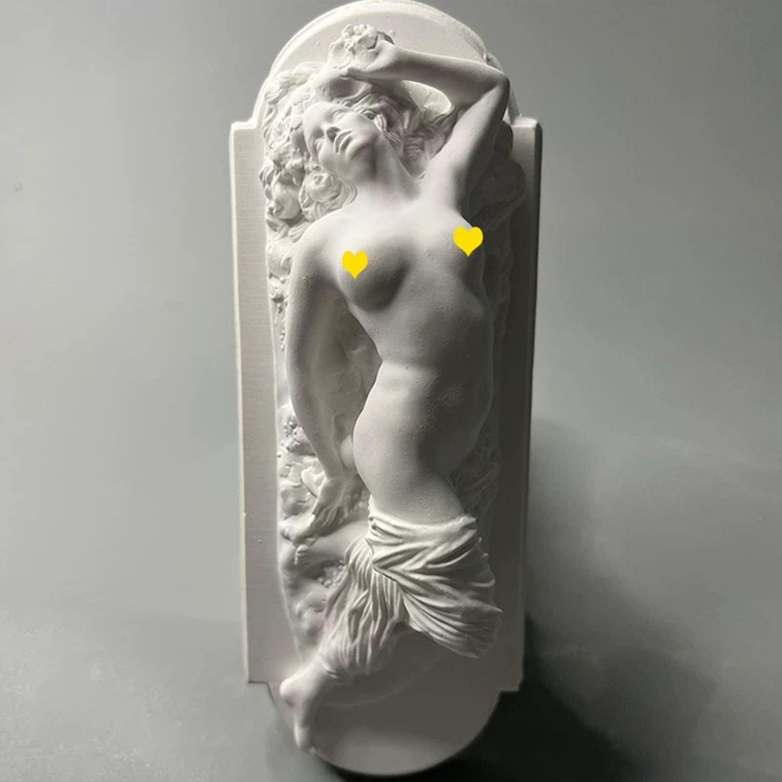Nordic Retro Relief Roman European Figure Sculpture Plaster Statue - Artistic Home Decor for Shelf, Desk & Study, Perfect Gift for Art Lovers