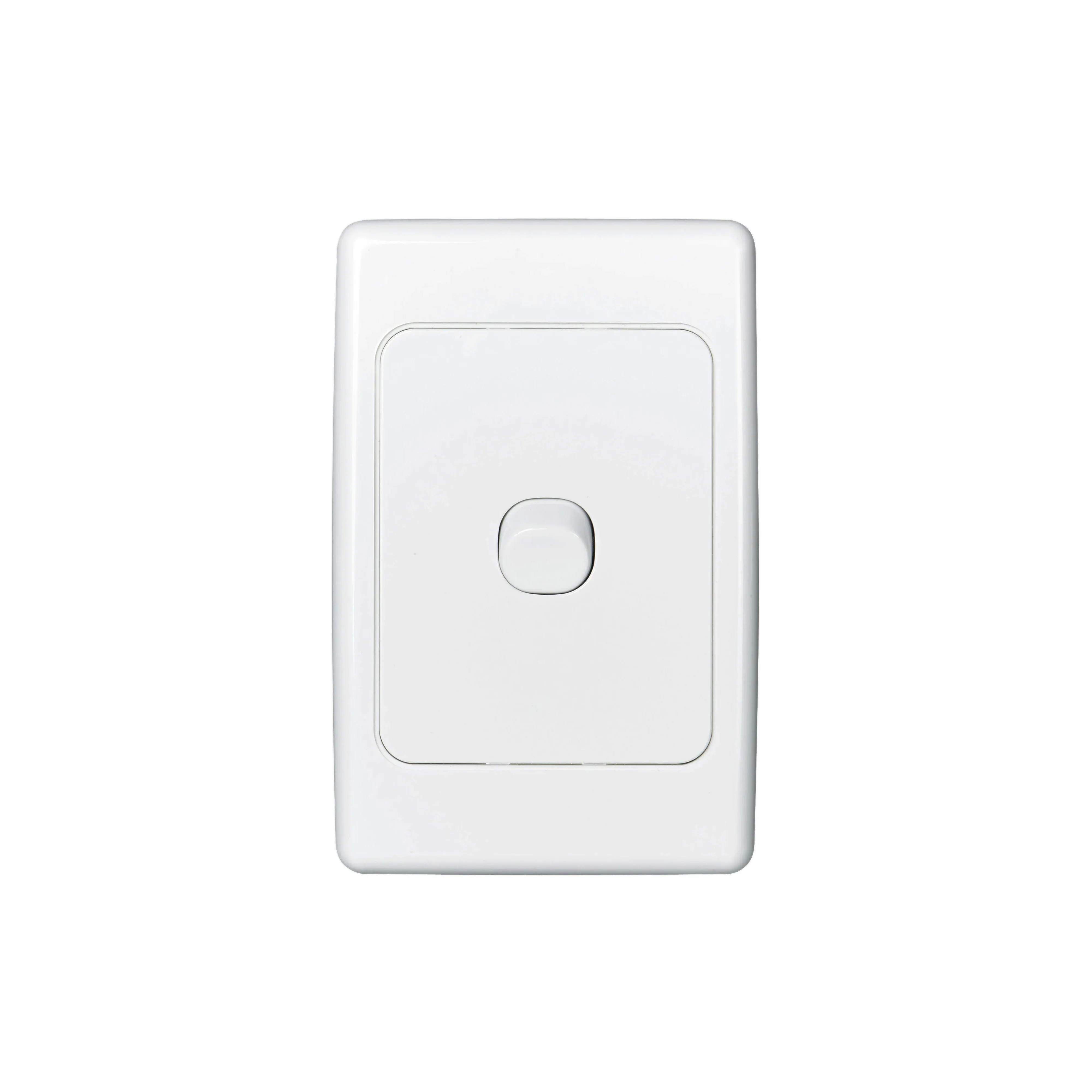 Clipsal Switch Flush Mount Rocker Standard 1 Gang 10A 250V 1 Pole 1/2 Way Vertical White | 2031VAWE