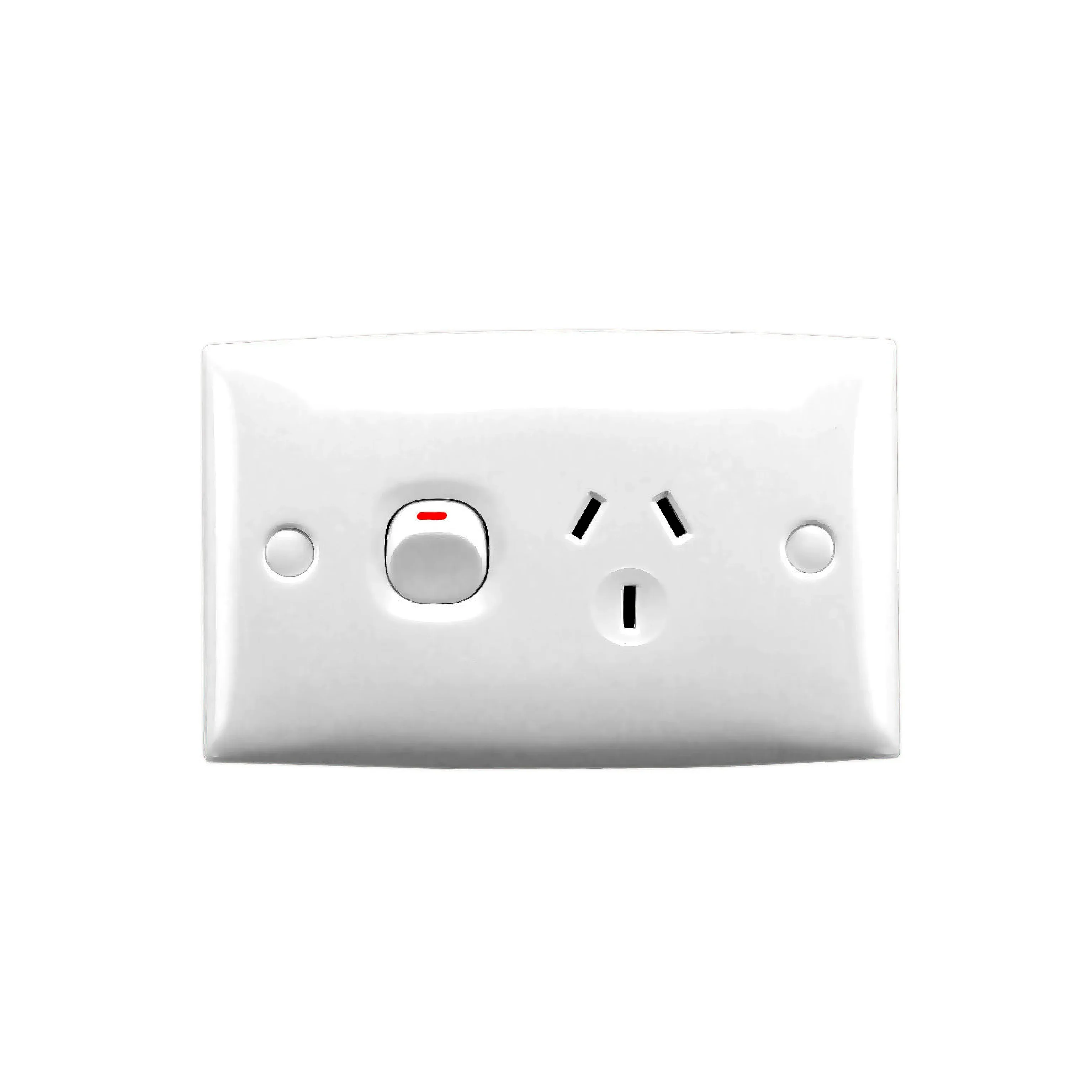 Clipsal Power Point 10A Single Standard Series Horizontal White Shuttered | 15S-WE