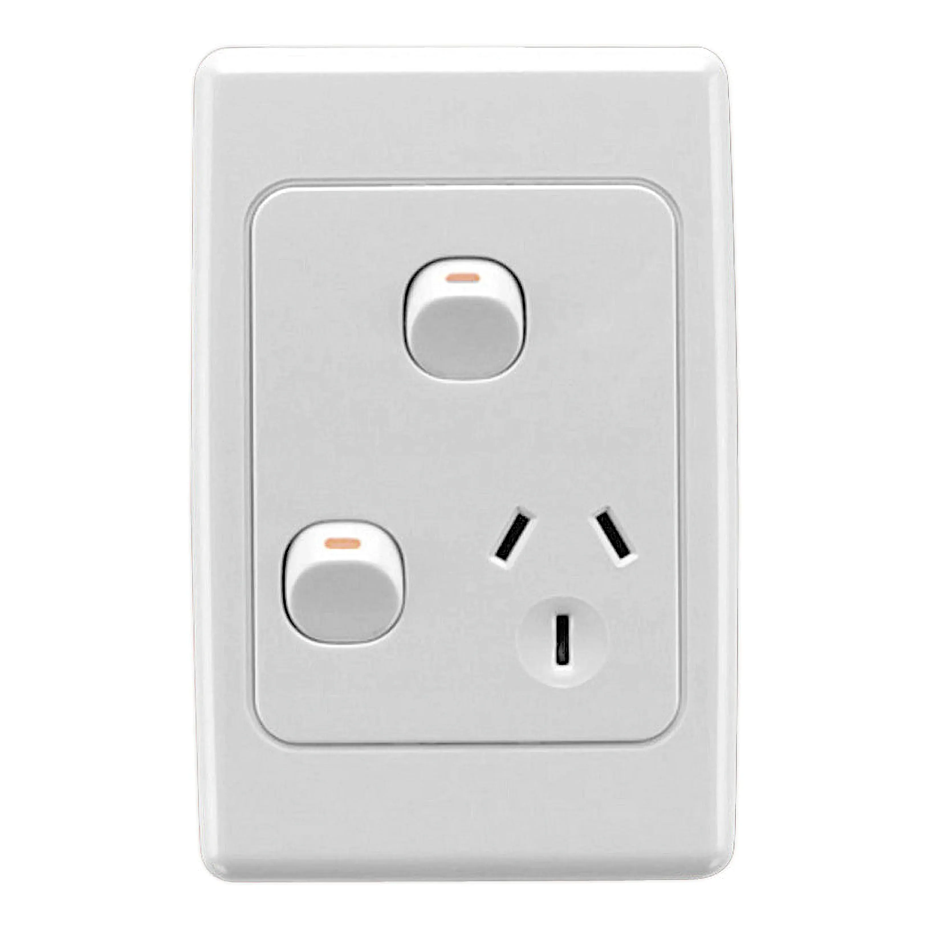 Clipsal Power Point 10A Single 2000 Series Vertical White Extra Switch | 2015VX-WE