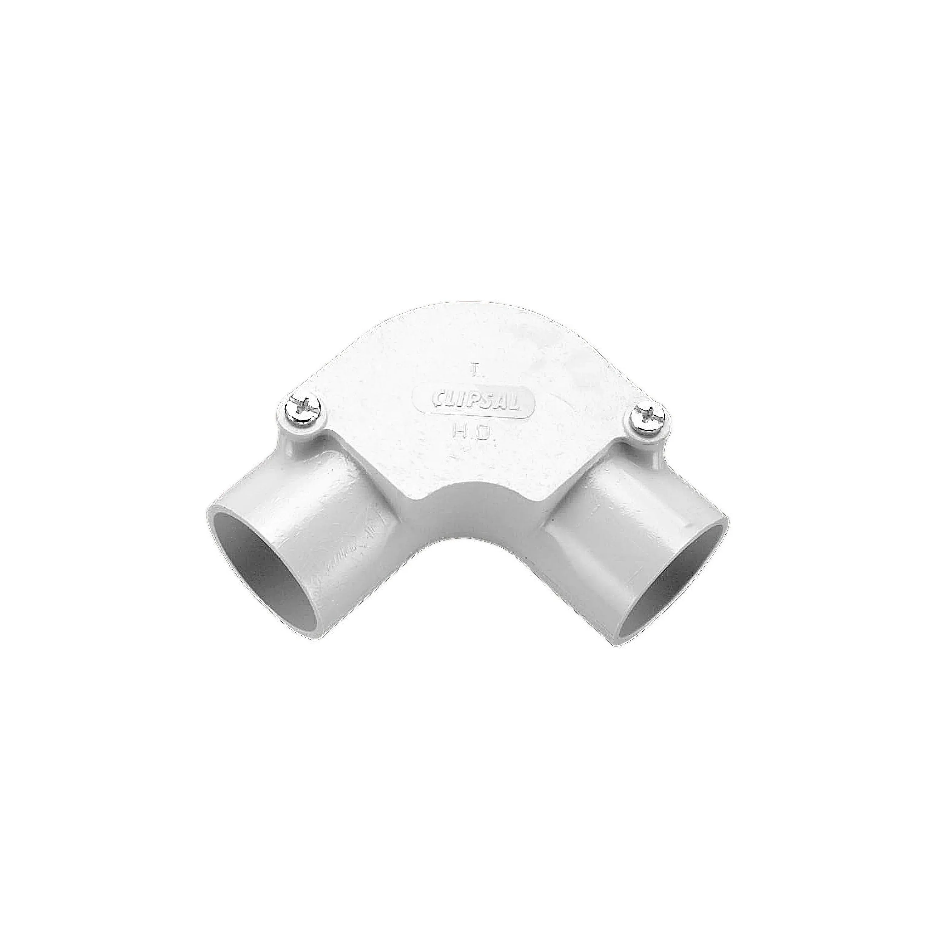 Clipsal Elbow Inspection PVC Fitting Conduit 40mm Grey | 244/40-GY