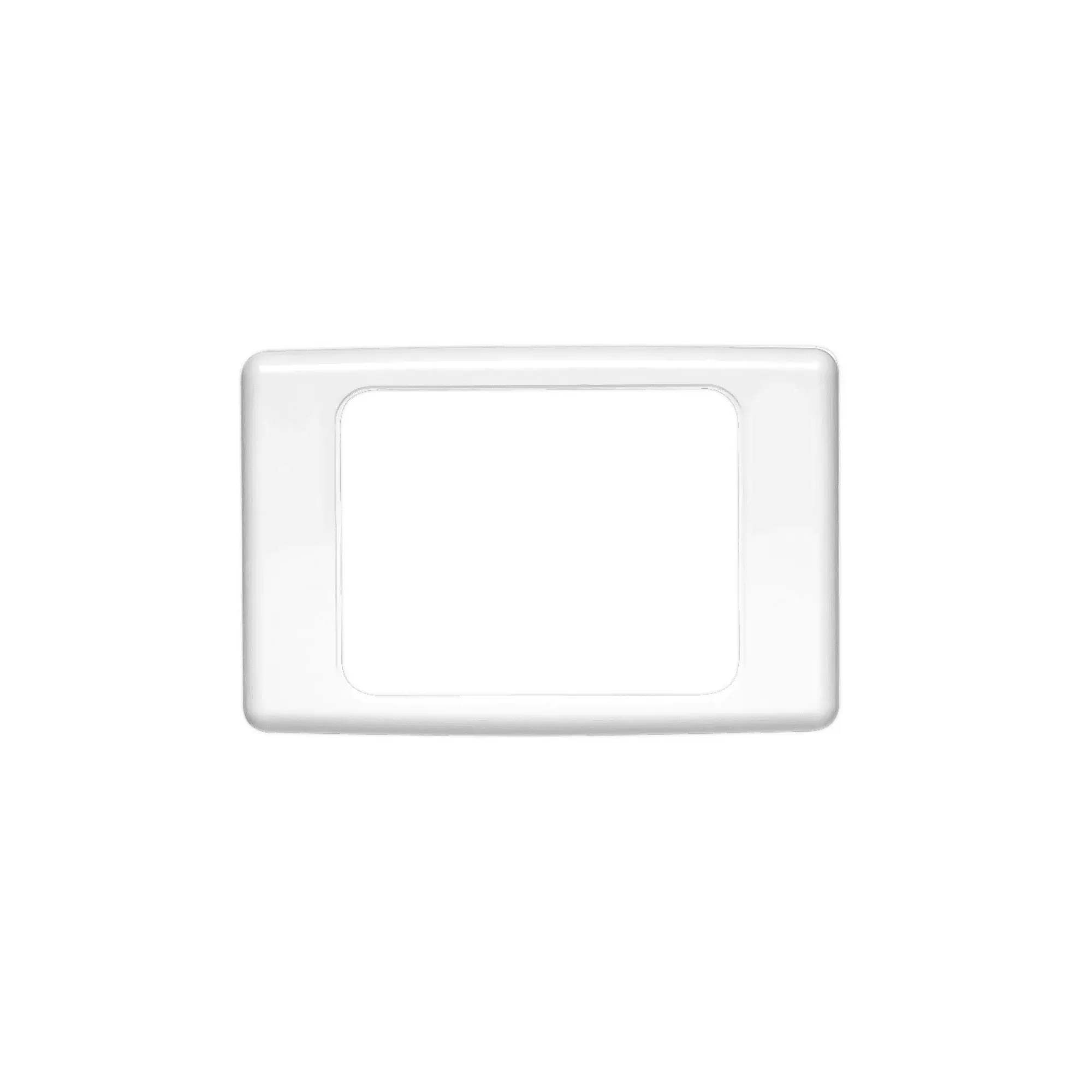 2000 Series Flush Surround 1 Gang, Horizontal Mount, Curved Sided, Standard Pattern | White Electric | 2000-WE