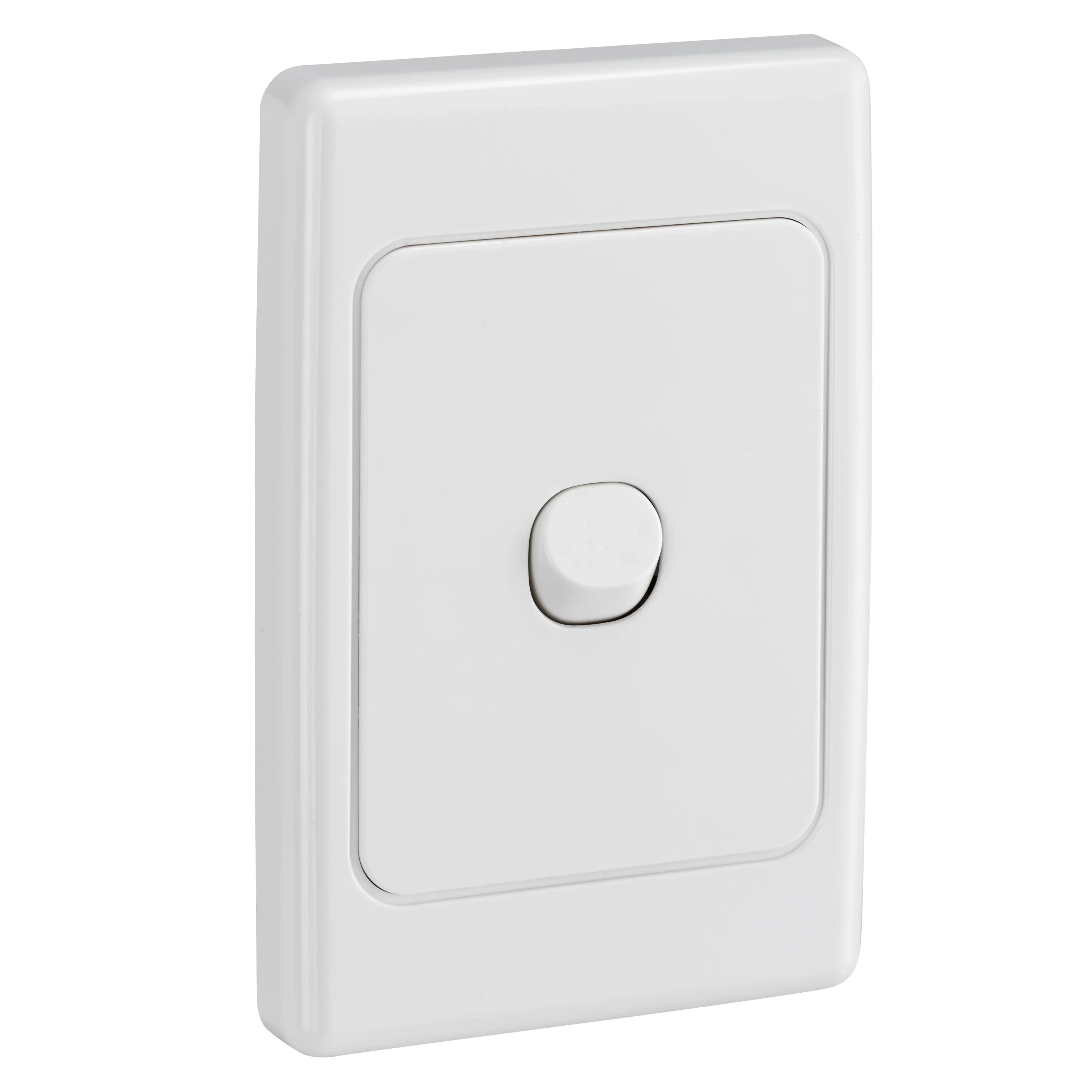 Clipsal Switch Flush Mount Rocker Weatherproof Standard 1 Gang 10A/10AX250V IP66 Vertical White | 2031V66WE