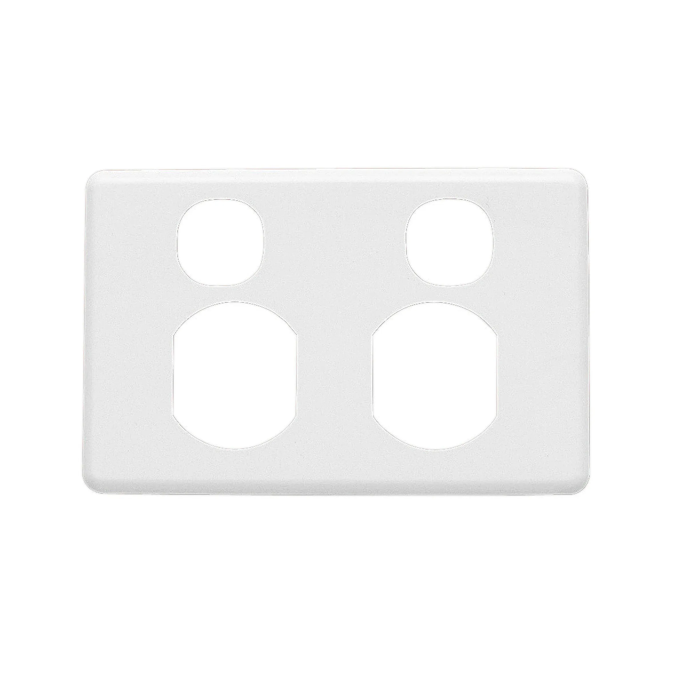 Clipsal Power Outlet C2000 Series Classic Twin Plastic Cover C2025C-WE
