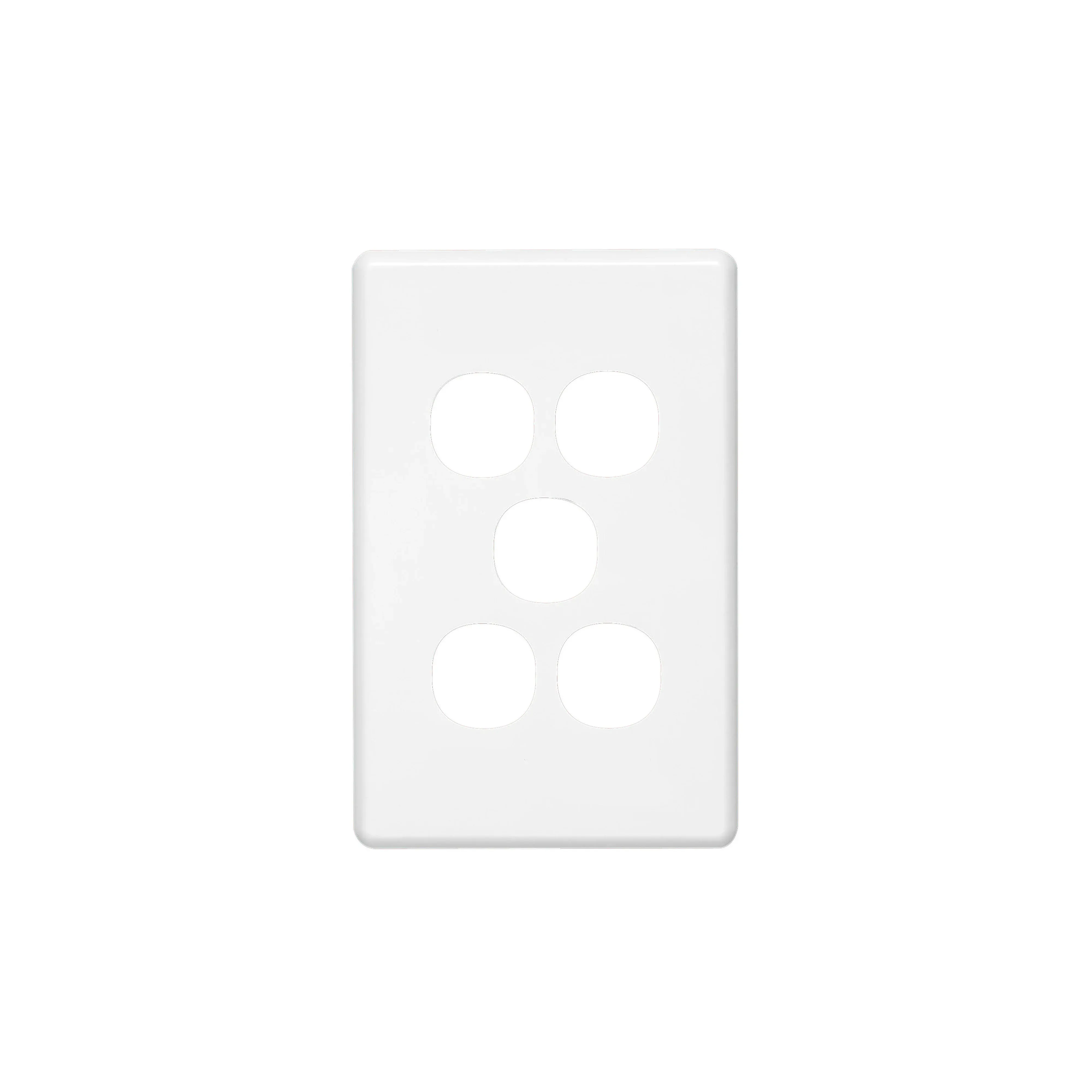 Clipsal Classic C2000 Series Switch Plate Cover 5 Gang | White Electric | C2035C-WE
