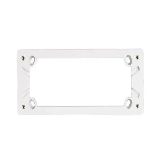 Clipsal Mounting Block Standard Rectangular 4 Gang D25mm White | C2015D4MBWE