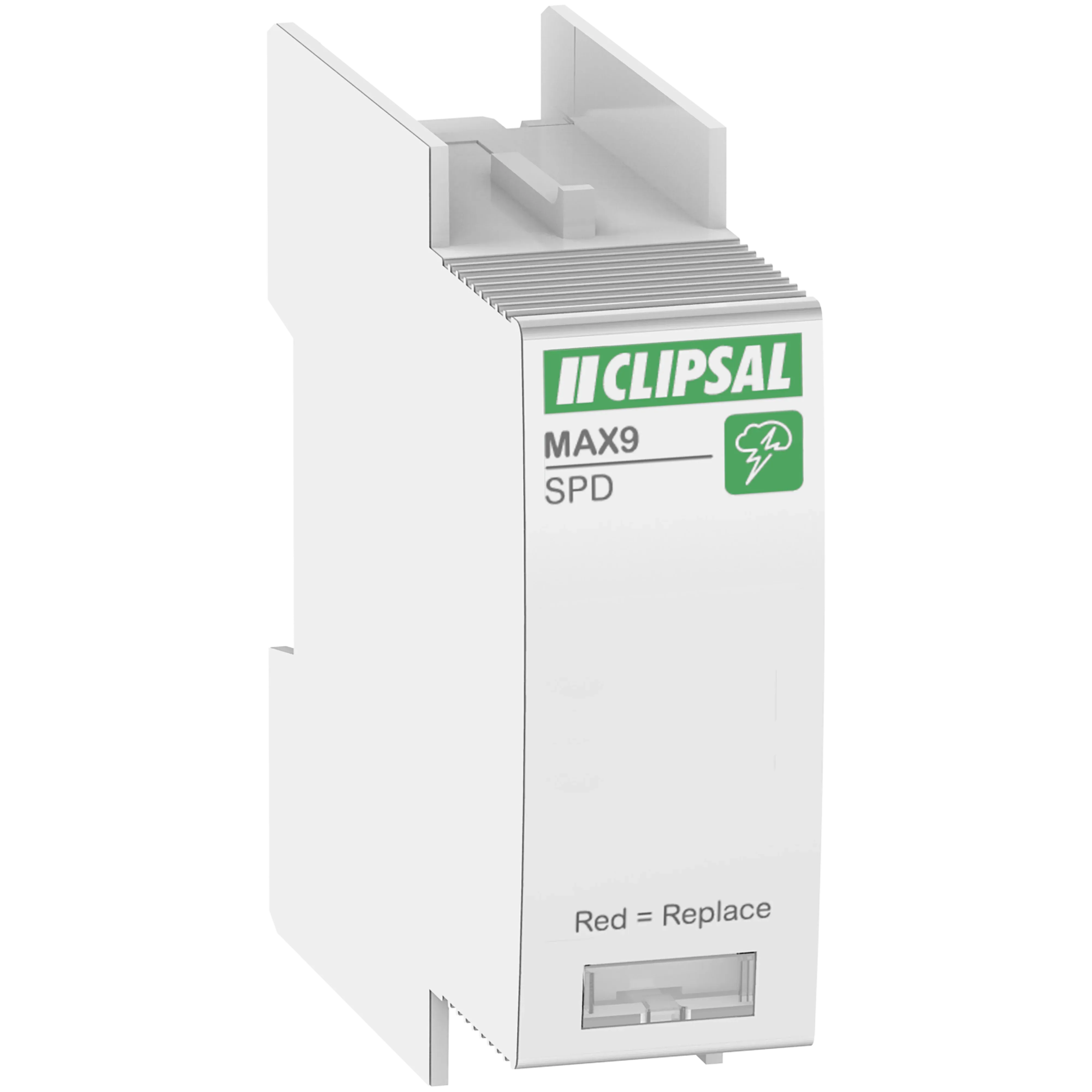 Clipsal MAX9 Cartridge Surge Protection Device SPD, 1P, 40kA | MX9SP40C