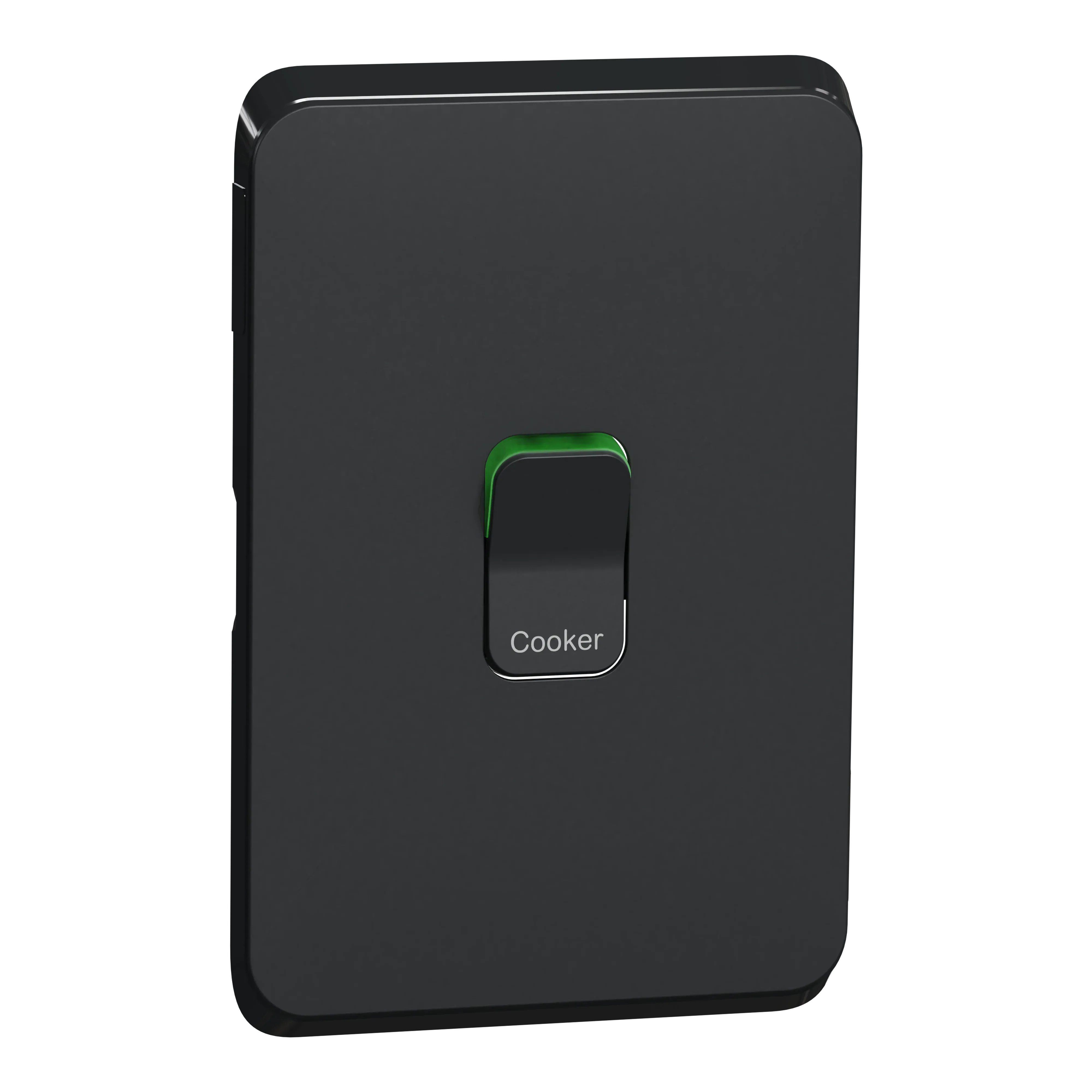 Clipsal Iconic Cooker Switch Cover Frame 15A | Extra Black | 3041-45C-XB