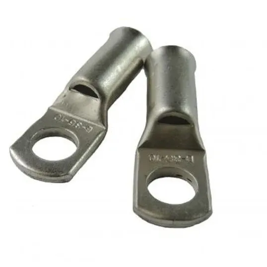 Alco Terminal Lug Standard Non-Insulated with Inspection Hole Copper 16mm M12 Stud 50mm OAL | L16M12/25