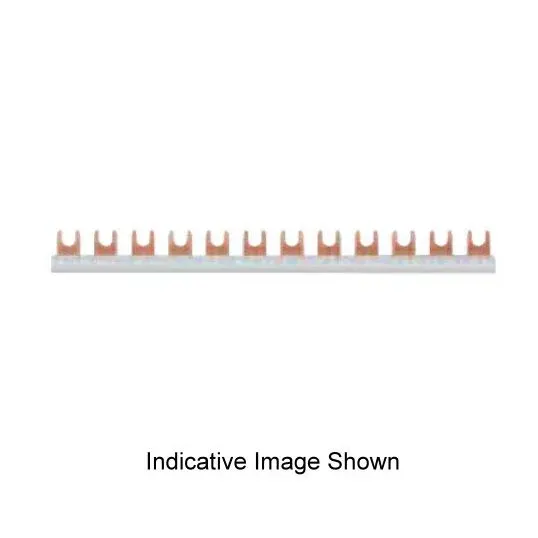 Hager Insulated Busbar 1 Pole 80 Amp 230 V 12 Modules Busbar Fork Screw/Quick Connect Stone Grey | KDN180A