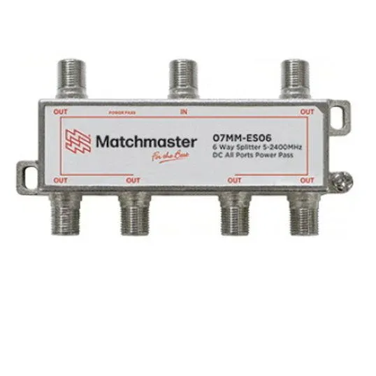 Matchmaster 6-Way Splitter 5-2400 MHz | 07MM-ES06