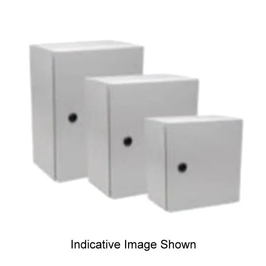NHP Enclosure Single Door Light Grey IP66 Powder Coated Mild Steel 250 Wx155 Dx300 H mm | NLS0302515