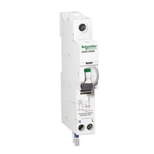 Schneider Acti9 iC60N Residual Current Breaker With Overcurrent Protection 1P + Ns 20A 30mA A type 6kA 230V | A9D61820