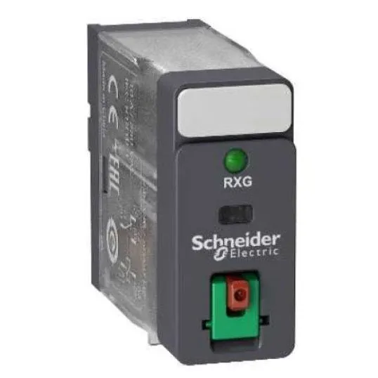 Schneider Interface Relay Plug-in 1CO 10A 24VDC 5 Pin Flat | RXG12BD