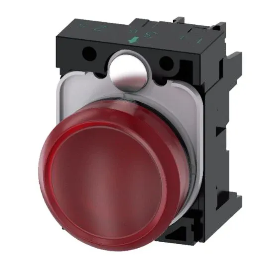 Siemens Sirius ACT Indicator Light 22mm Round Integrated LED 24VAC/DC Plastic Red | IND-P-24-RED