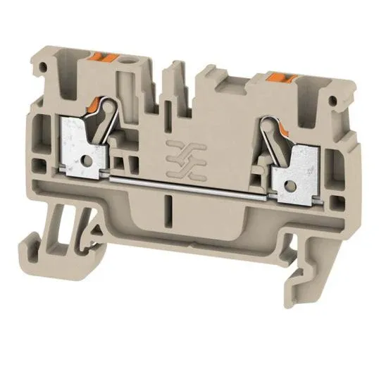 Weidmuller Klippon Feed-Through Terminal A2C 2.5 Push In 2.5mm 800V 24A Dark Beige | 1521850000