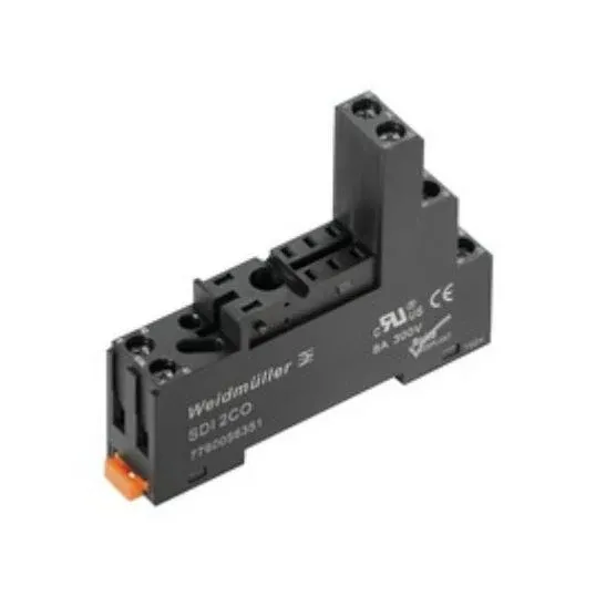 Weidmuller Klippon Relay Base 2CO 8A 250V Screw Terminal Black | 7760056351