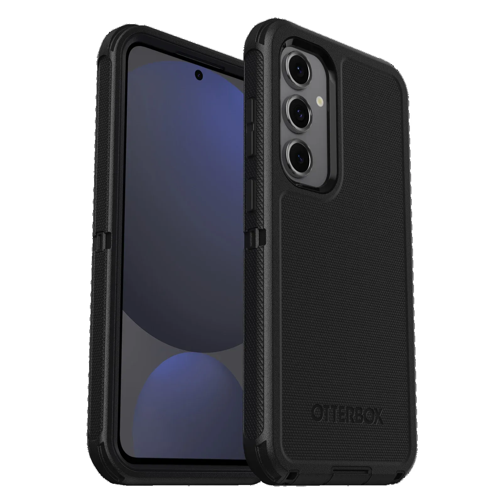 OtterBox Defender Samsung Galaxy S24 FE 5G (6.7') Case Black - (77-97095), DROP+ 7X Military Standard, Multi-Layer, Port Covers, 7 Years Warranty
