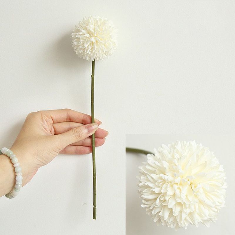 Artificial-flower-Dandelion-ball-white-1stem-29cm