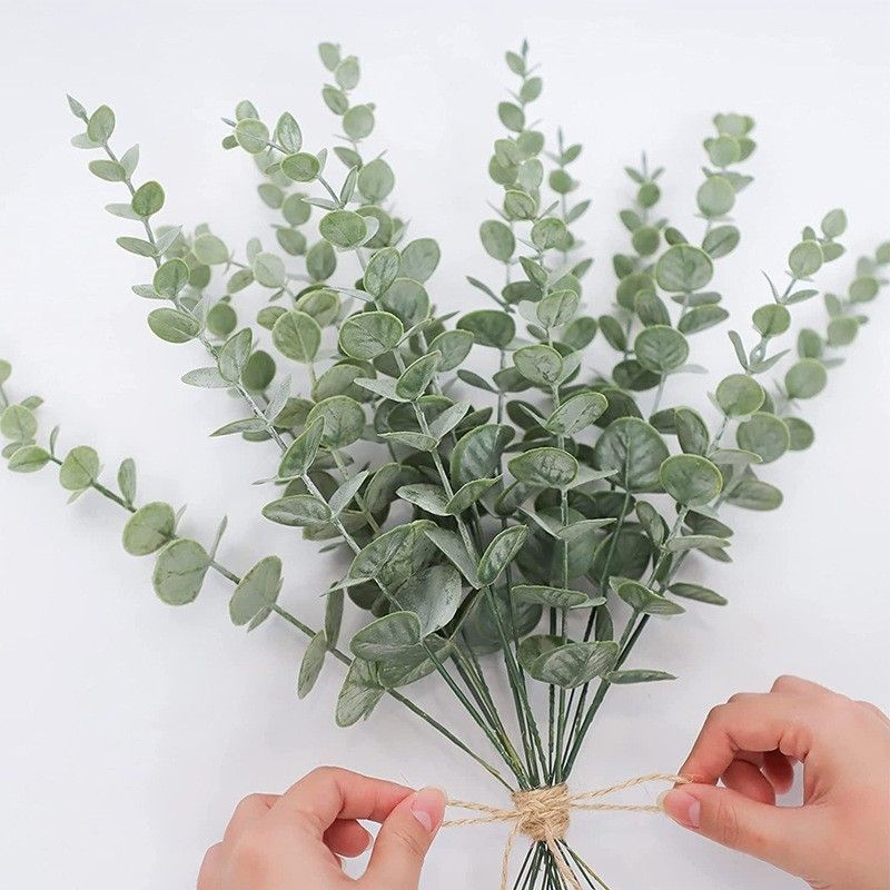 Artificial-flower-Eucalyptus-1stem-with-frost-coating-38cm