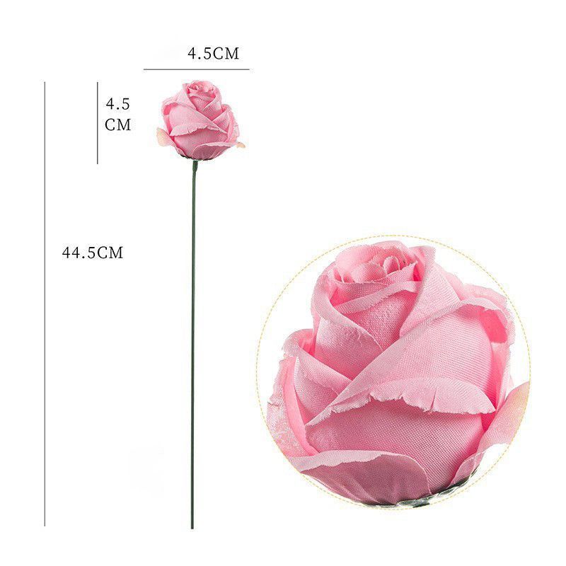 Artificial-flower-Rose-pink-1piece-44cm