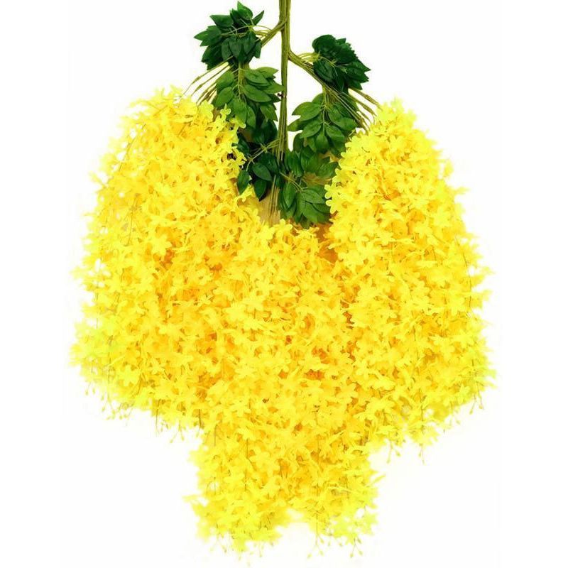 ArtificialLilacWisteria-Yellow-110CM-12-StemPack