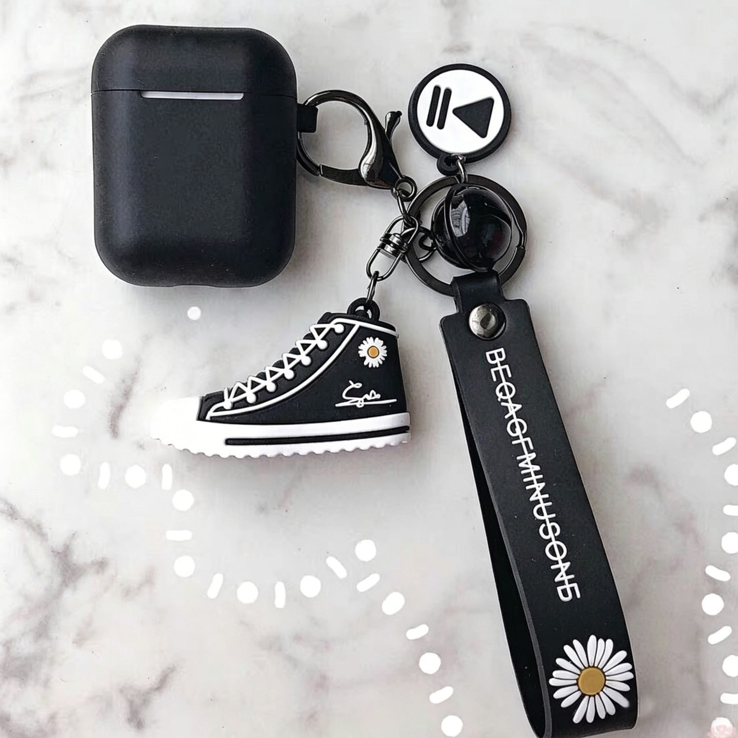 Black set + shoe pendant Apple AirPods 3
