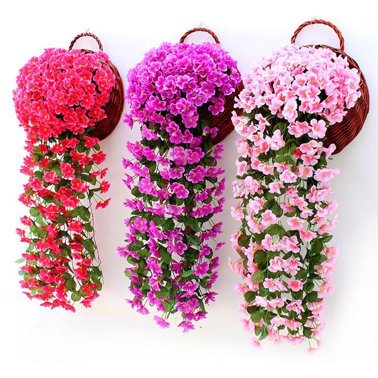 ArtificialFive-PetaledBrightRedFlowers